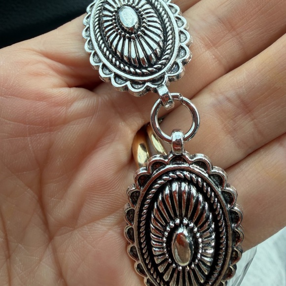 Silver Western Concho Chain Waist Belt - Women Accessories - Picture 3 of 3